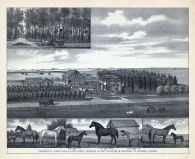 James Schulz Residence, Clear Creek, Norman Horses, Nebraska State Atlas 1885